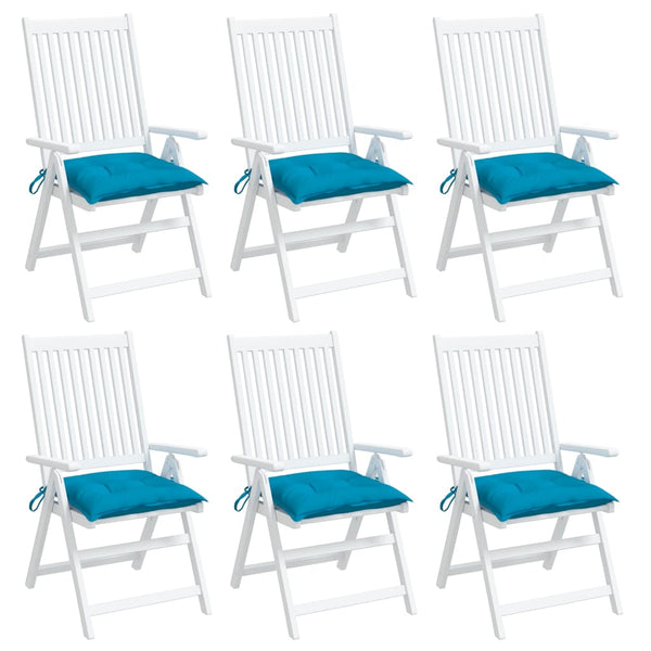 Hellblaue Palettenkissen, 6er Set, 50x50 cm