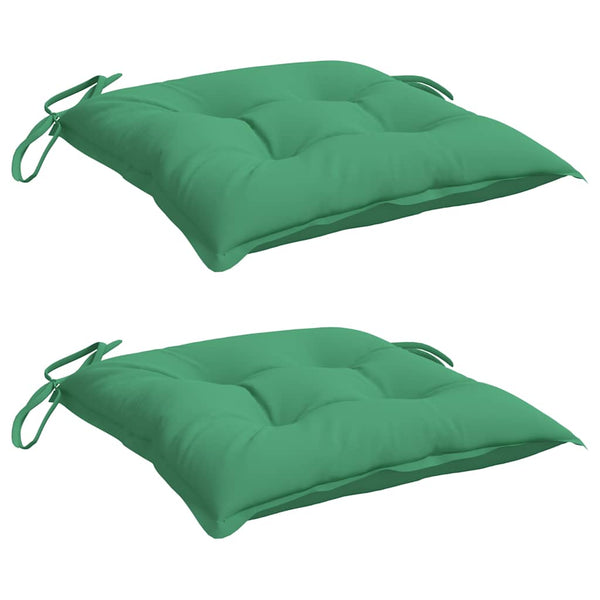 vidaXL Coussins de palette 2 pcs Vert 50x50x7 cm Tissu Oxford