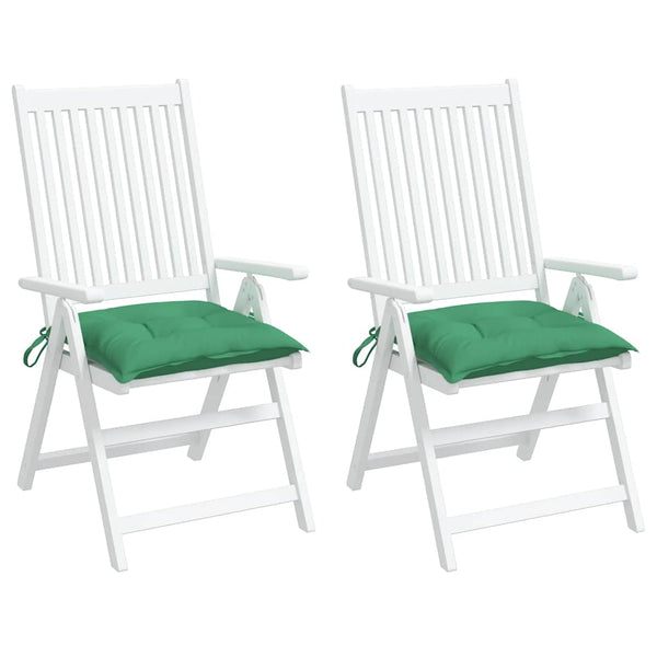 vidaXL Coussins de palette 2 pcs Vert 50x50x7 cm Tissu Oxford