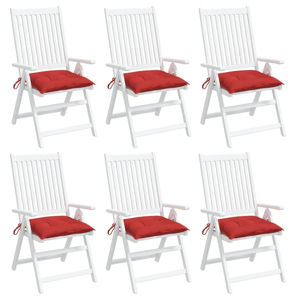 Palettenkissen 6er Set Rot 50x50 cm