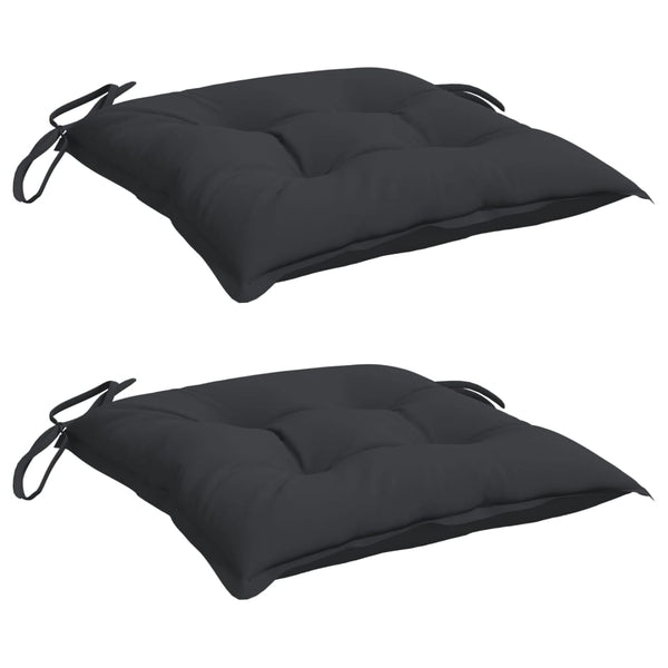 Schwarze Palettenkissen 50x50 cm, 2er-Set
