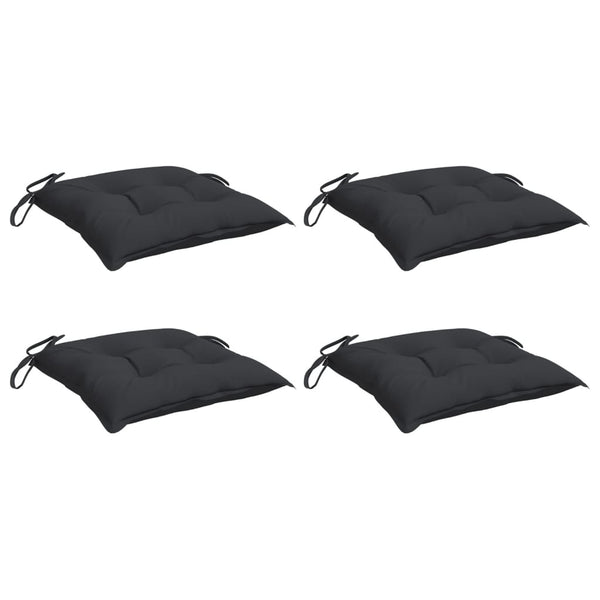 Palettenkissen 4er Set Schwarz 50x50 cm