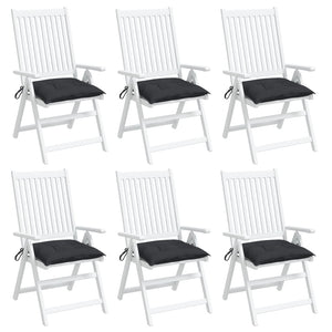 Palettenkissen 6er Set Schwarz 50x50 cm