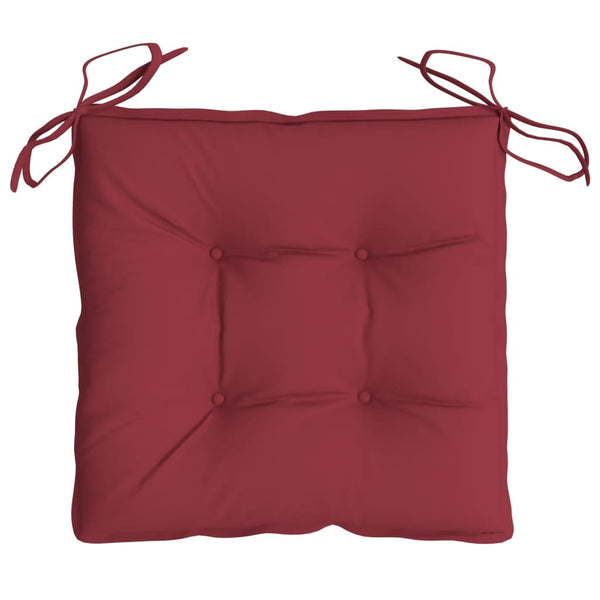Weinrote Palettenkissen 50x50 cm, 2er-Set