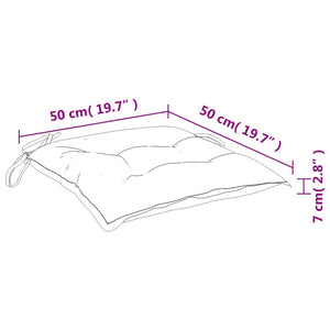 Weinrote Palettenkissen 50x50 cm, 2er-Set