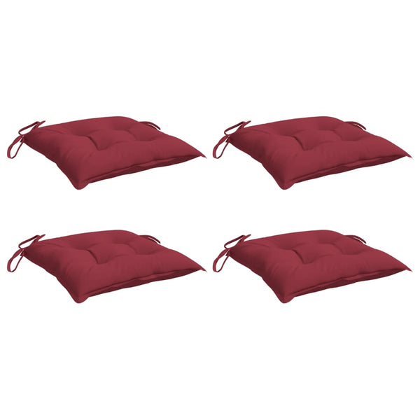 Weinrote Palettenkissen 50x50 cm, 4er-Set