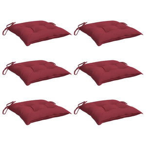 Palettenkissen 6er Set Weinrot 50x50 cm