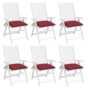 Palettenkissen 6er Set Weinrot 50x50 cm