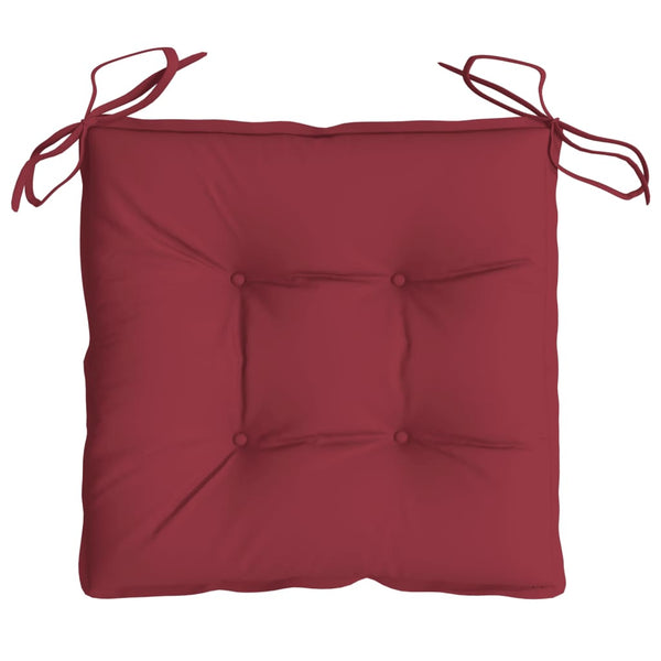 Palettenkissen 6er Set Weinrot 50x50 cm
