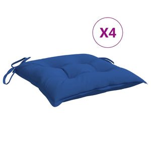 vidaXL Coussins de palettes 4 pcs Bleu 50x50x7 cm Tissu Oxford