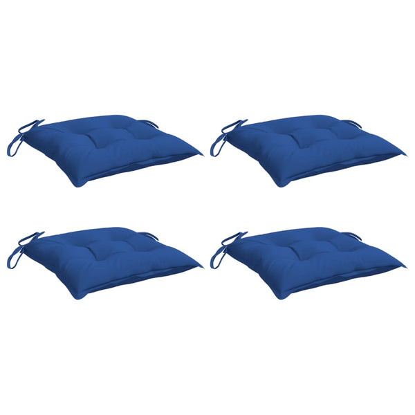 vidaXL Coussins de palettes 4 pcs Bleu 50x50x7 cm Tissu Oxford