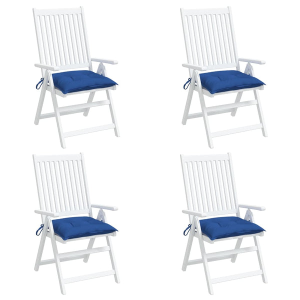 vidaXL Coussins de palettes 4 pcs Bleu 50x50x7 cm Tissu Oxford