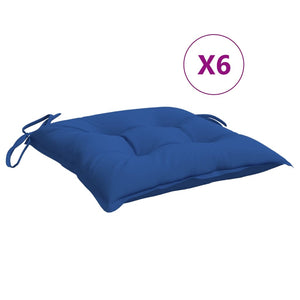 vidaXL Coussins de palette 6 pcs Bleu 50x50x7 cm Tissu Oxford