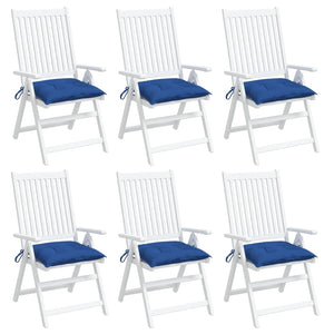 vidaXL Coussins de palette 6 pcs Bleu 50x50x7 cm Tissu Oxford