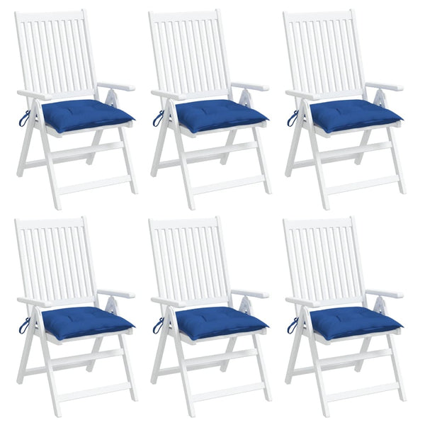 vidaXL Coussins de palette 6 pcs Bleu 50x50x7 cm Tissu Oxford
