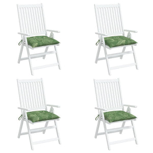 Stuhlkissen 4er Set Blattmuster 50x50 cm
