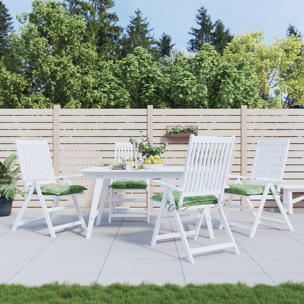 Stuhlkissen 4er Set Blattmuster 50x50 cm