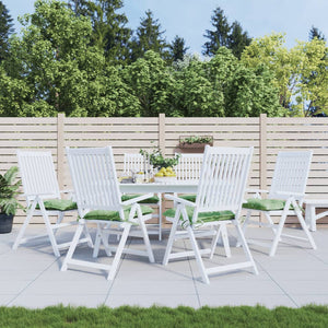 Stuhlkissen 6er Set Blattmuster 50x50 cm