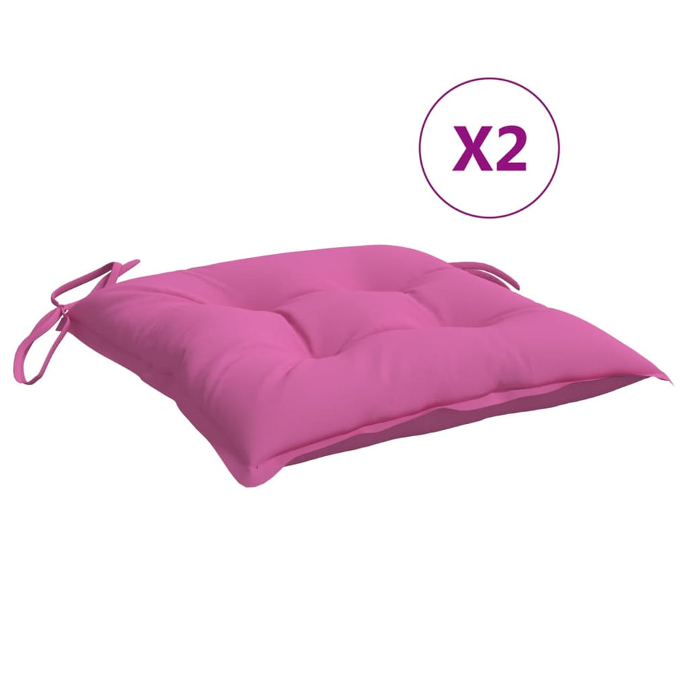 Stuhlkissen Rosa 50x50 cm 2er Set