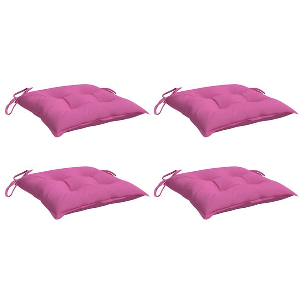Stuhlkissen 4er Set Rosa 50x50 cm