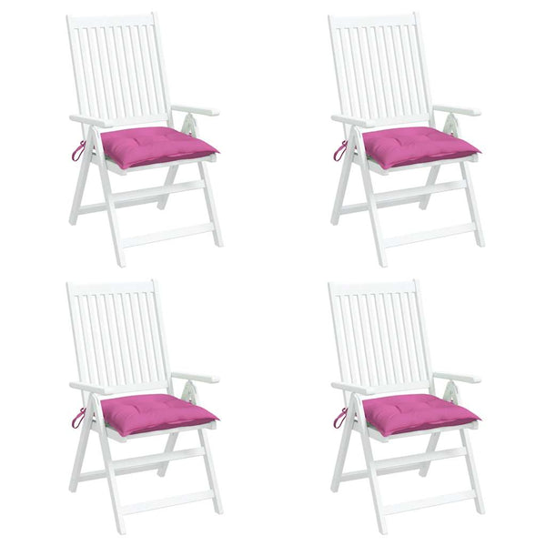Stuhlkissen 4er Set Rosa 50x50 cm