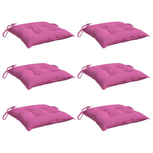 Rosa Stuhlkissen 6er Set 50x50 cm