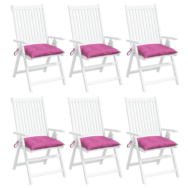Rosa Stuhlkissen 6er Set 50x50 cm