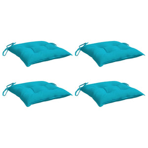 Türkise Stuhlkissen, 4er Set, 50x50 cm