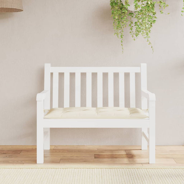 Gartenbank Auflage Creme 100x50 cm