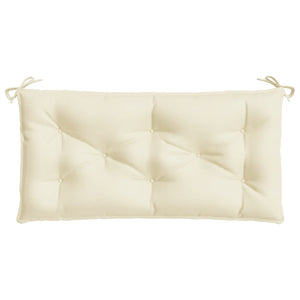 Gartenbank Auflage Creme 100x50 cm