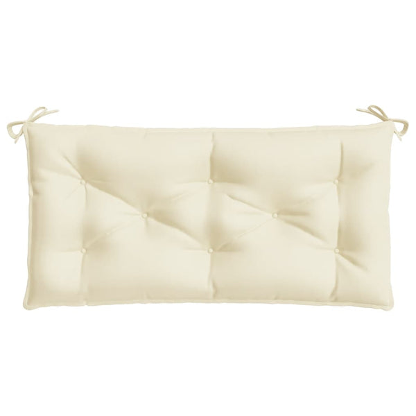 Gartenbank Auflage Creme 100x50 cm