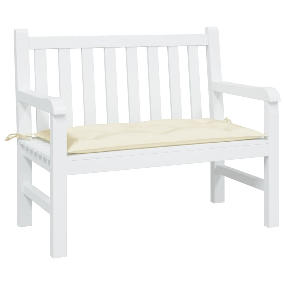 Gartenbank Auflage Creme 100x50 cm