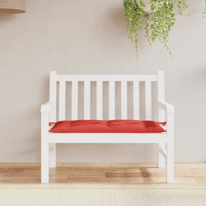 Rote Gartenbank Auflage 100x50 cm