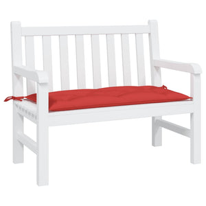 Rote Gartenbank Auflage 100x50 cm