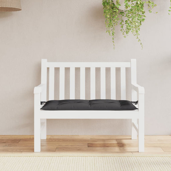 Gartenbank Auflage Schwarz 100x50 cm