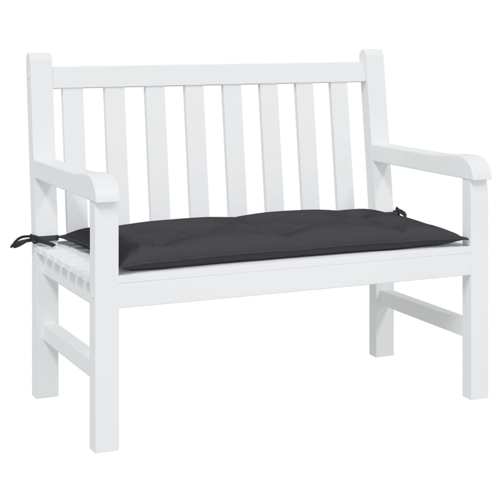 Gartenbank Auflage Schwarz 100x50 cm