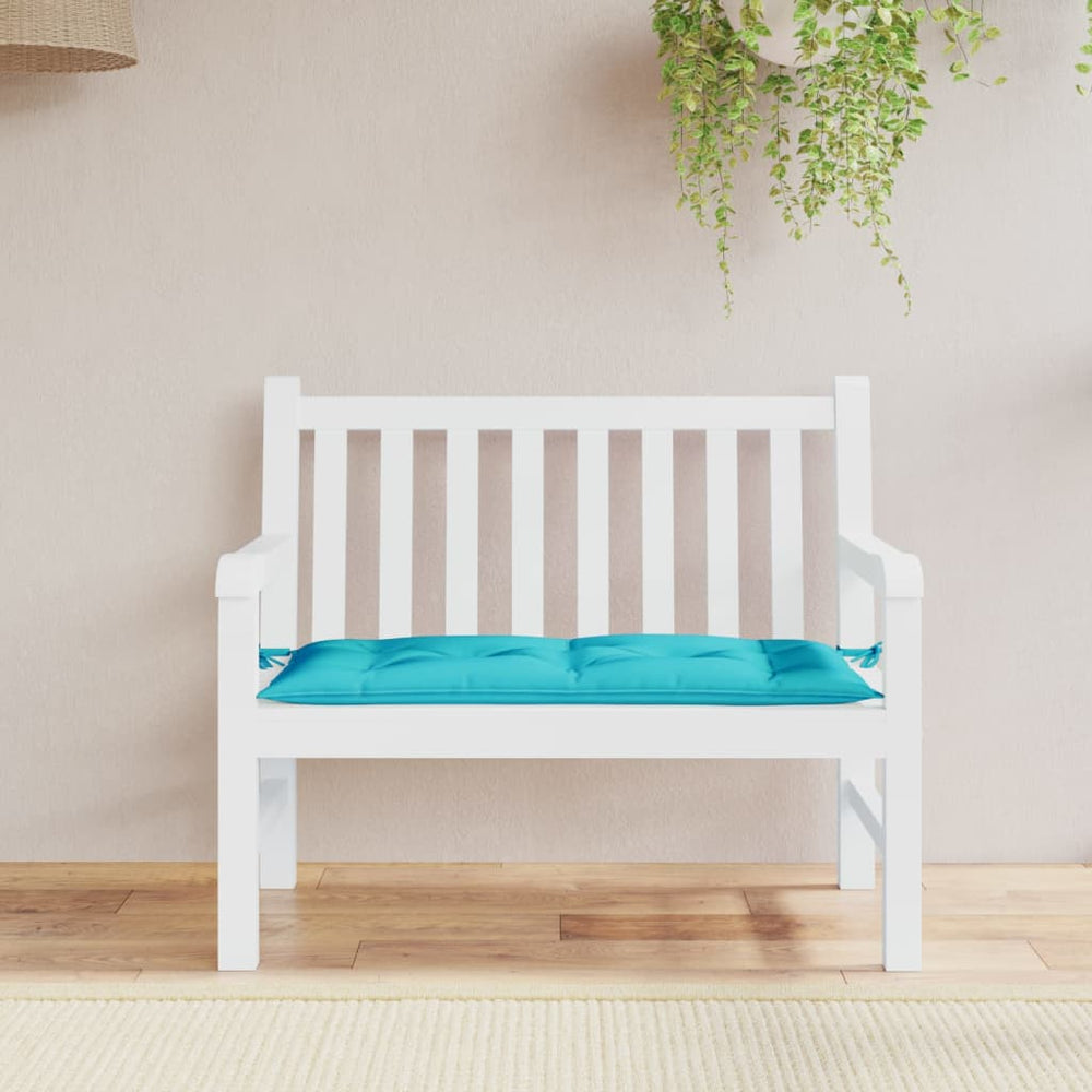 Türkis Gartenbank Auflage 100x50 cm