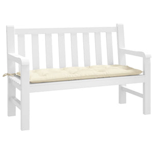 Gartenbank Auflage Creme 120x50 cm