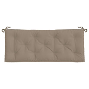 vidaXL Coussin de banc de jardin Taupe 120x50x7 cm Tissu Oxford