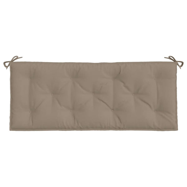 vidaXL Coussin de banc de jardin Taupe 120x50x7 cm Tissu Oxford