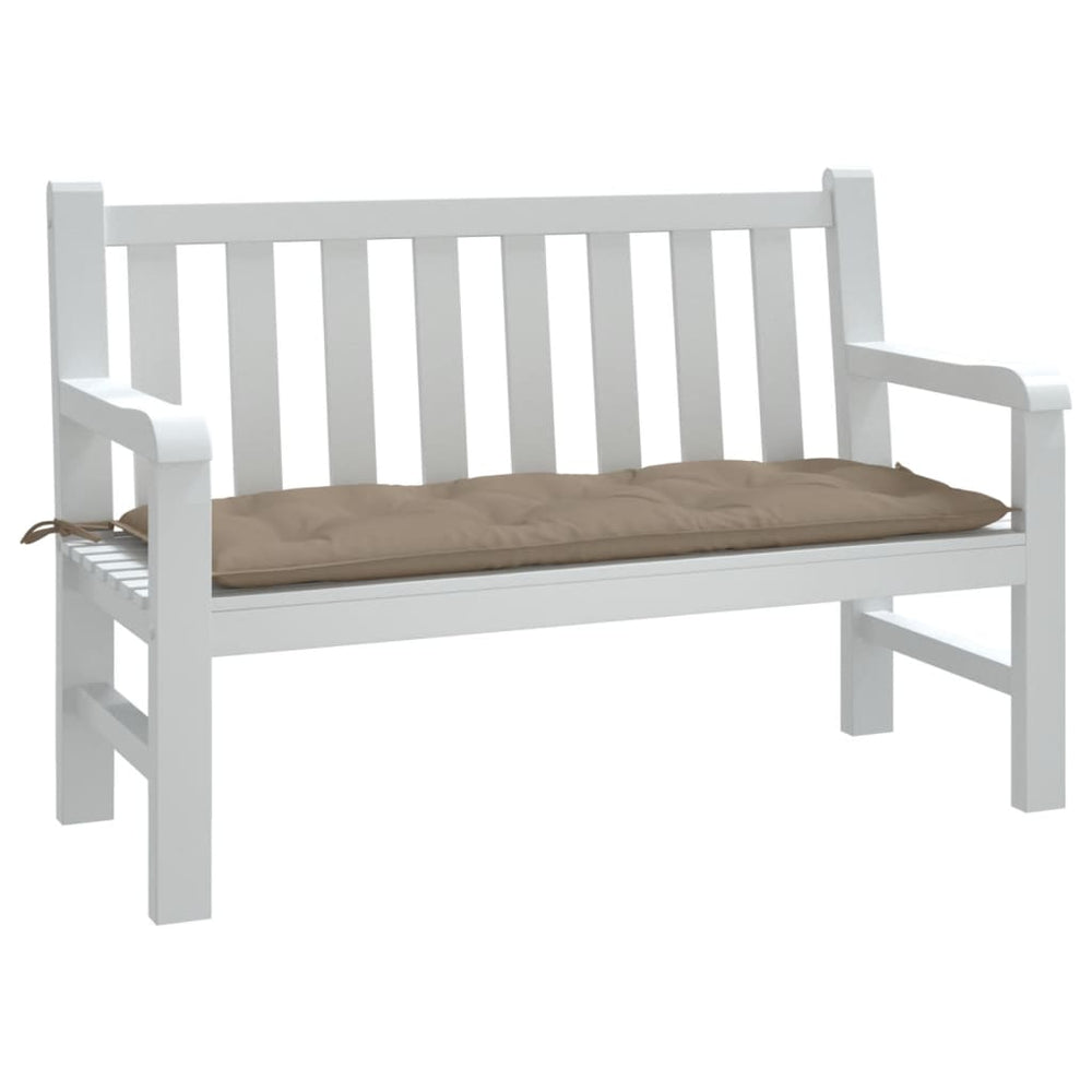 Gartenbank Auflage Taupe 120x50 cm