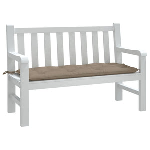 vidaXL Coussin de banc de jardin Taupe 120x50x7 cm Tissu Oxford