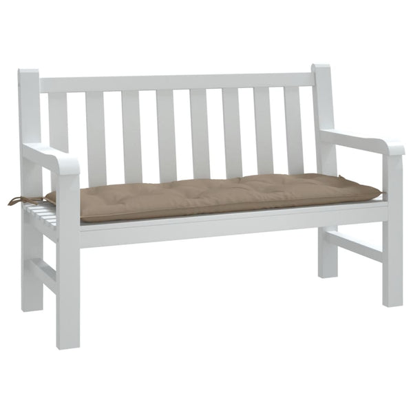 vidaXL Coussin de banc de jardin Taupe 120x50x7 cm Tissu Oxford