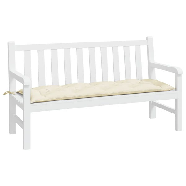 Gartenbankauflage Creme 150x50 cm Oxford-Gewebe