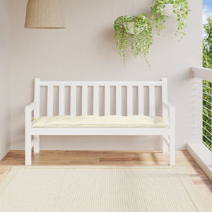 Gartenbankauflage Creme 150x50 cm Oxford-Gewebe