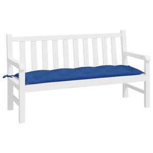 Königsblaue Gartenbank Auflage 150x50 cm