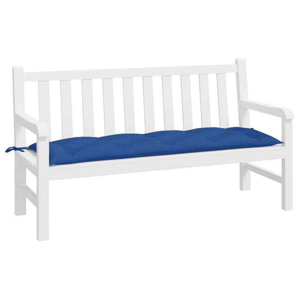 Königsblaue Gartenbank Auflage 150x50 cm