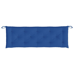 Königsblaue Gartenbank Auflage 150x50 cm