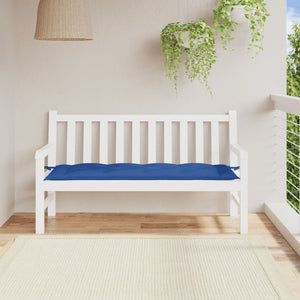 Königsblaue Gartenbank Auflage 150x50 cm