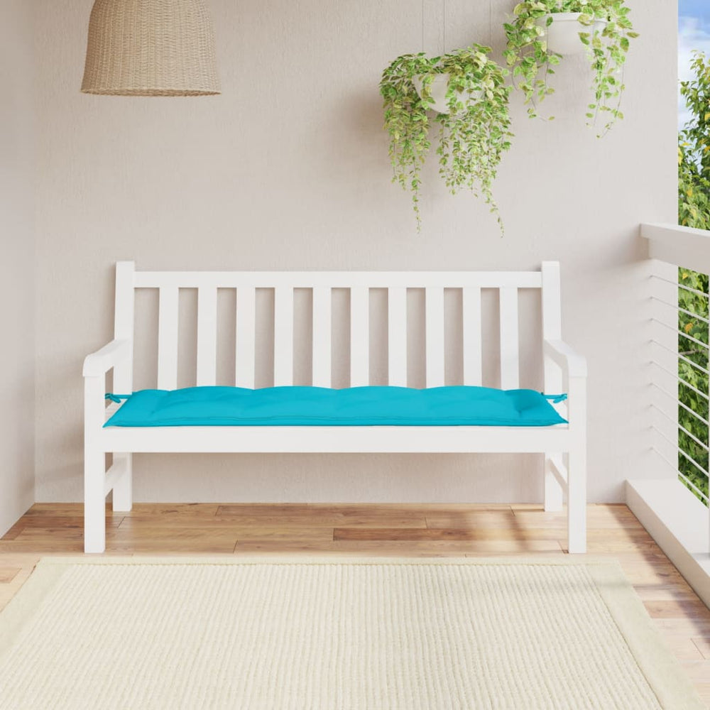 Türkise Gartenbankauflage 150 cm